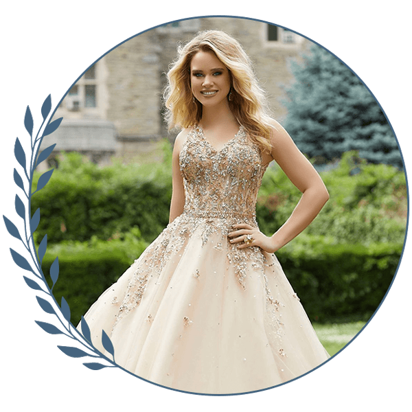 girl in prom dress